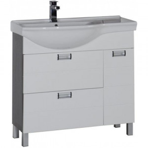 Тумба с раковиной Aquanet Сити 90 L венге